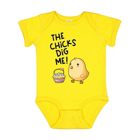 Inktastic The Chicks Dig Me Easter Baby Chick with Basket and Eggs Gift Baby Boy or Baby Girl Bodysuit
Inktastic The Chicks Dig Me Easter Baby Chick with Basket and Eggs Gift Baby Boy or Baby Girl Bodysuit