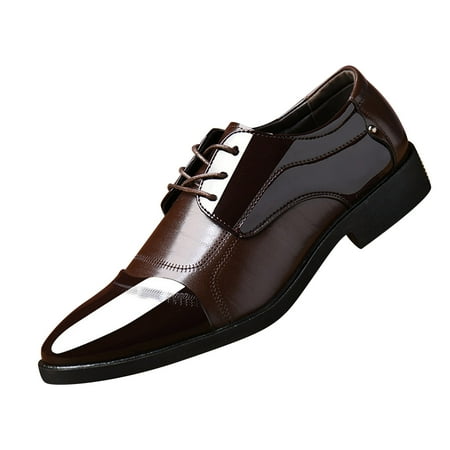 Rdeuod Mens Dress Shoes Formal Casual Shoes Business Leather Shoes Pointed Toe Stitching Casual Shoes
Rdeuod Mens Dress Shoes Formal Casual Shoes Business Leather Shoes Pointed Toe Stitching Casual Shoes