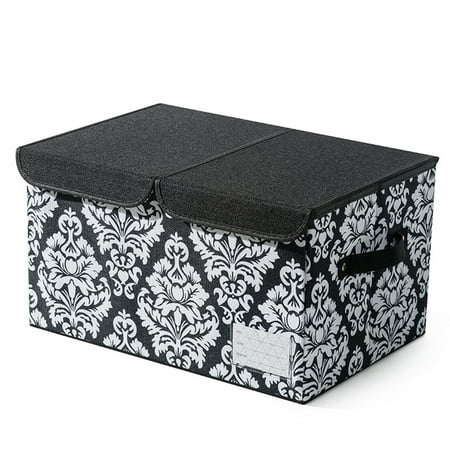 Goory Storage Box Cloth Fabric Containers Underwear Bra Sock Stackable Organiser Toy Living Room Foldable Cubby Folding W/ 2 Lid Closure Black
Goory Storage Box Cloth Fabric Containers Underwear Bra Sock Stackable Organiser Toy Living Room Foldable Cubby Folding W/ 2 Lid Closure Black