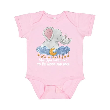 Inktastic My Opa Loves Me to the Moon and Back Elephant Family Gift Baby Boy or Baby Girl Bodysuit
Inktastic My Opa Loves Me to the Moon and Back Elephant Family Gift Baby Boy or Baby Girl Bodysuit