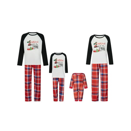 Wallarenear Christmas Family Matching Pajamas Set Snowman Sleepwear for Parent-Child Home wear
Wallarenear Christmas Family Matching Pajamas Set Snowman Sleepwear for Parent-Child Home wear