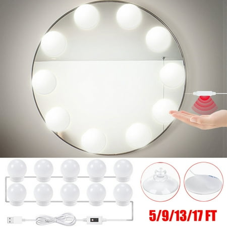 Rosnek LED Vanity Mirror Lights Kit Hollywood 2/6/10/14 Bulb Dimmable Mirror Lamp for Makeup Vanity Table & Bathroom Mirror
Rosnek LED Vanity Mirror Lights Kit Hollywood 2/6/10/14 Bulb Dimmable Mirror Lamp for Makeup Vanity Table & Bathroom Mirror