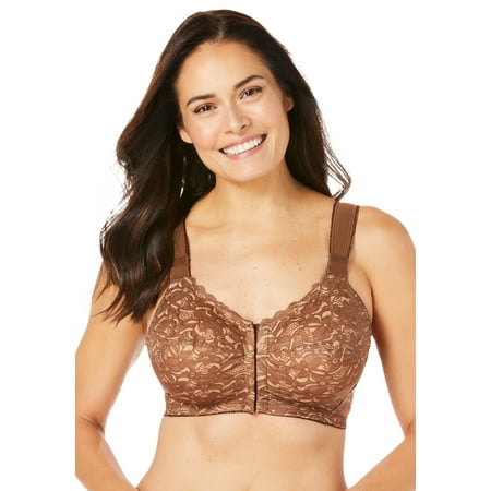 Comfort Choice Women s Plus Size Lace Wireless Posture Bra Front-Close Wide Adjustable Straps
Comfort Choice Women s Plus Size Lace Wireless Posture Bra Front-Close Wide Adjustable Straps