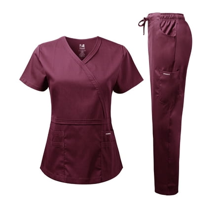 Dagacci Medical Uniform Women s Scrub Set Natural Stretch Y-Neck Stitch Tape Top and Pants (Burgundy Medium)
Dagacci Medical Uniform Women s Scrub Set Natural Stretch Y-Neck Stitch Tape Top and Pants (Burgundy Medium)