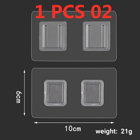 Double Sided Adhesive Wall Hook Buckle Optional Sticker Hook 1 Pair Free Punch Transparent Multipurpose Waterproof Home Storage
Double Sided Adhesive Wall Hook Buckle Optional Sticker Hook 1 Pair Free Punch Transparent Multipurpose Waterproof Home Storage