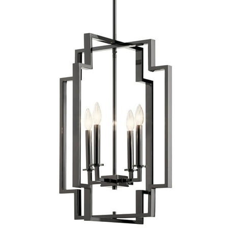 Kichler 43965 Downtown Deco 4 Light 18 Wide Taper Candle Pendant - Chrome
