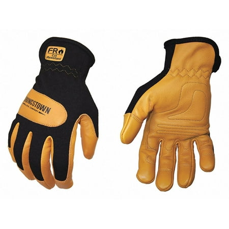 Youngstown Glove Co Mechanics Gloves Leather Blk/Tan M PR 12-3270-80-M