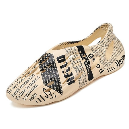 Lopsie Men s Hole Shoes Fashion Printing Sandals Breathable Non Slip Closed Toe Beige Sandals US Size 4
Lopsie Men s Hole Shoes Fashion Printing Sandals Breathable Non Slip Closed Toe Beige Sandals US Size 4