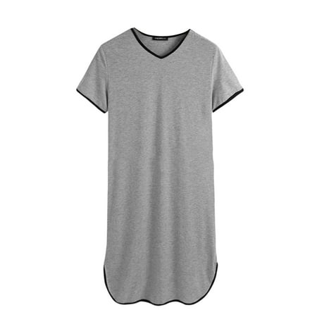 HOTYA Muslim Sleep Robes Comfortable Men s Pajamas V Neck Sleepwear with Short Sleeves Muslim Solid Nightgown for Homewear
HOTYA Muslim Sleep Robes Comfortable Men s Pajamas V Neck Sleepwear with Short Sleeves Muslim Solid Nightgown for Homewear