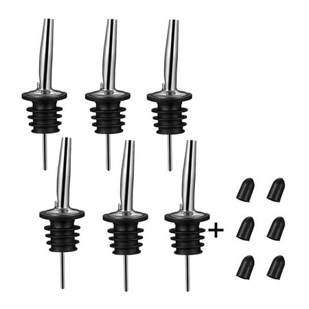 6Pcs Stainless Steel Pourers Speed Pourer Liquor Pourers and Vinegar Tapered Stopper Spout with Sealed Dust
6Pcs Stainless Steel Pourers Speed Pourer Liquor Pourers and Vinegar Tapered Stopper Spout with Sealed Dust