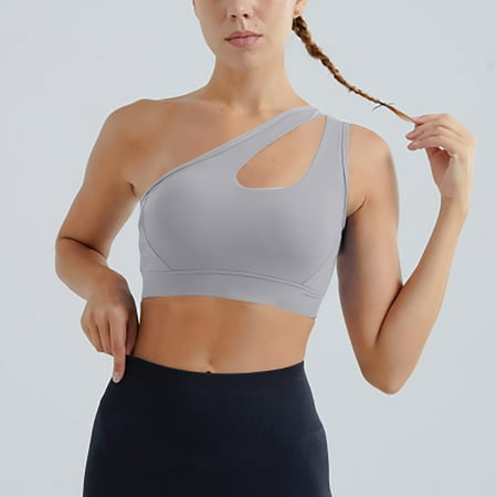 Clearance! YOHOME Women s Sports Underwear One Shoulder Vacuous Vest Gathered Shockproof Running Sports Beautiful Back Bra Gray XL
Clearance! YOHOME Women s Sports Underwear One Shoulder Vacuous Vest Gathered Shockproof Running Sports Beautiful Back Bra Gray XL