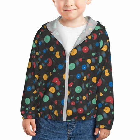 Ocsxa Vintage Records Print Kids Active Zipper Sun Protection Jacket Boys Girls Hooded Cooling Shirt-3 Years
Ocsxa Vintage Records Print Kids Active Zipper Sun Protection Jacket Boys Girls Hooded Cooling Shirt-3 Years