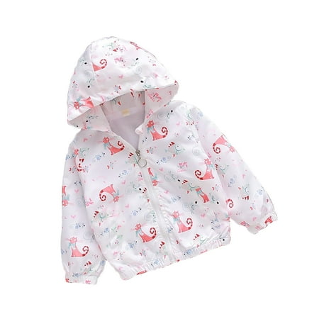 BIZIZA Kids Jacket Long Sleeve Tops Pockets Zip Up Coat Hooded Cartoon Print 2-8Y Chlid Baby White 100
BIZIZA Kids Jacket Long Sleeve Tops Pockets Zip Up Coat Hooded Cartoon Print 2-8Y Chlid Baby White 100