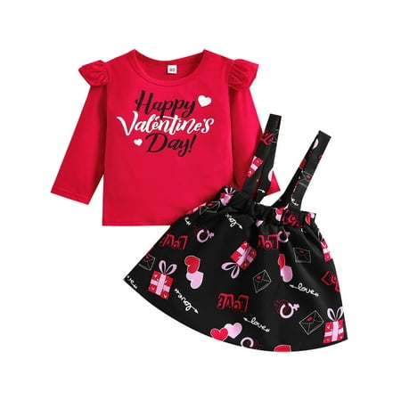 CenturyX Kids Baby Girls Skirt Set Long Sleeve Lettering Tops Gift Box Suspender Skirt for Summer Clothes Red 1-2 Years
CenturyX Kids Baby Girls Skirt Set Long Sleeve Lettering Tops Gift Box Suspender Skirt for Summer Clothes Red 1-2 Years