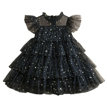 Toddler Girls Dresses Summer Flying Sleeves Star Moon Sequin Fairy Skirt Mesh Princess Dress Cake Dress Summer Girl Clothes
Toddler Girls Dresses Summer Flying Sleeves Star Moon Sequin Fairy Skirt Mesh Princess Dress Cake Dress Summer Girl Clothes