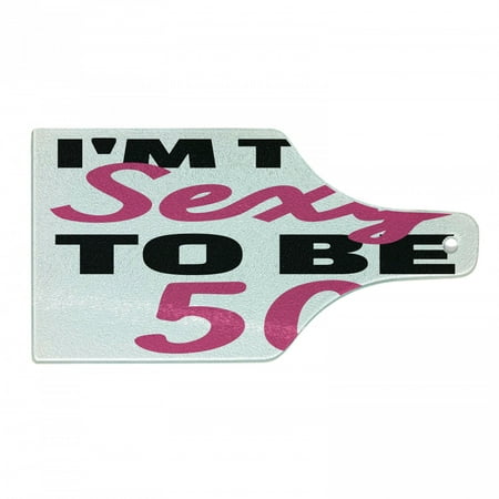 50th Birthday Cutting Board Being 50 Themed Funny Pictogram Hand Writing Calligraphy Print Decorative Tempered Glass Cutting and Serving Board Wine Bottle Shape White Black and Pink by Ambesonne
50th Birthday Cutting Board Being 50 Themed Funny Pictogram Hand Writing Calligraphy Print Decorative Tempered Glass Cutting and Serving Board Wine Bottle Shape White Black and Pink by Ambesonne