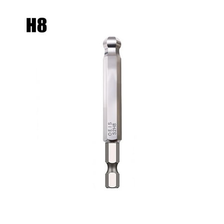 RANMEI 1pc Ball End Hex Screwdriver Bit Metric Hex Bit 75mm Long Magnetic Driver Bit
RANMEI 1pc Ball End Hex Screwdriver Bit Metric Hex Bit 75mm Long Magnetic Driver Bit