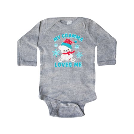 Inktastic Polar Bear My Gramma Loves Me in Santa Hat with Snowflakes Gift Baby Boy or Baby Girl Long Sleeve Bodysuit
Inktastic Polar Bear My Gramma Loves Me in Santa Hat with Snowflakes Gift Baby Boy or Baby Girl Long Sleeve Bodysuit