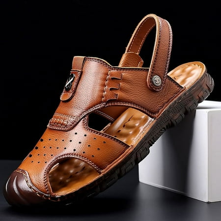 Leather Casual Shoes For Men High Quality Classic Men Sandals Summer Outdoor Walking Men Sneakers Breathable Men Sandals A8
Leather Casual Shoes For Men High Quality Classic Men Sandals Summer Outdoor Walking Men Sneakers Breathable Men Sandals A8