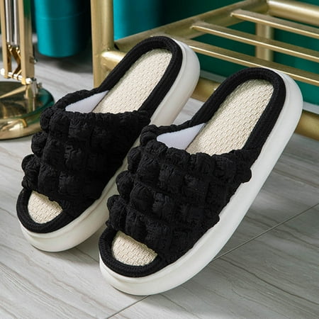 Tejiojio Indoor House Slippers Clearance Men s and Women s Couple Shoes Linen Comfortable Platform Slippers
Tejiojio Indoor House Slippers Clearance Men s and Women s Couple Shoes Linen Comfortable Platform Slippers
