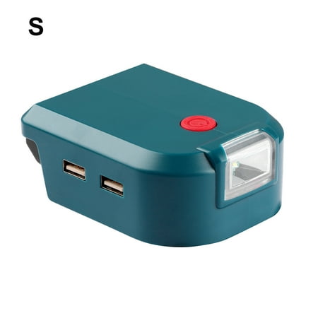 Hloma Battery Adapter Portable High Brightness Flame-Retardant Dual USB Battery Charger Adapter with LED Light for Makita
Hloma Battery Adapter Portable High Brightness Flame-Retardant Dual USB Battery Charger Adapter with LED Light for Makita