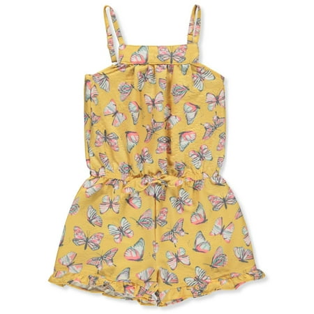 My Destiny Girls Butterfly Romper - mustard 2t (Toddler)