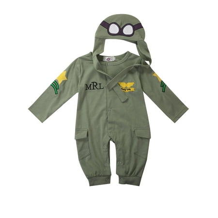 xingqing Newborn Baby Boys Rompers Cute Fly Polit Army Green Long Sleeve Bodysuit +Cap Outfits Clothes Green 18-24Months
xingqing Newborn Baby Boys Rompers Cute Fly Polit Army Green Long Sleeve Bodysuit +Cap Outfits Clothes Green 18-24Months