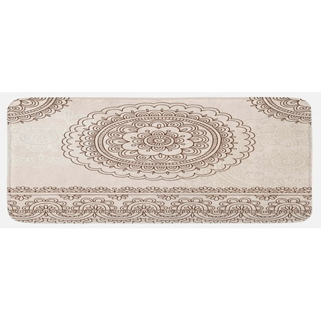 Folk Kitchen Mat Floral Tattoo Design Inspirations from Civilizations Doodle Style Soft Colored Plush Decorative Kitchen Mat with Non Slip Backing 47 X 19 Brown Cream by Ambesonne
Folk Kitchen Mat Floral Tattoo Design Inspirations from Civilizations Doodle Style Soft Colored Plush Decorative Kitchen Mat with Non Slip Backing 47 X 19 Brown Cream by Ambesonne