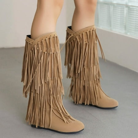 Sehao Women s Mid Women s Plus Size Winter Chunky Heel Fringe Boots Inside Booster Mid Length Boots Bag&Shoes Accessory Beige 42
Sehao Women s Mid Women s Plus Size Winter Chunky Heel Fringe Boots Inside Booster Mid Length Boots Bag&Shoes Accessory Beige 42