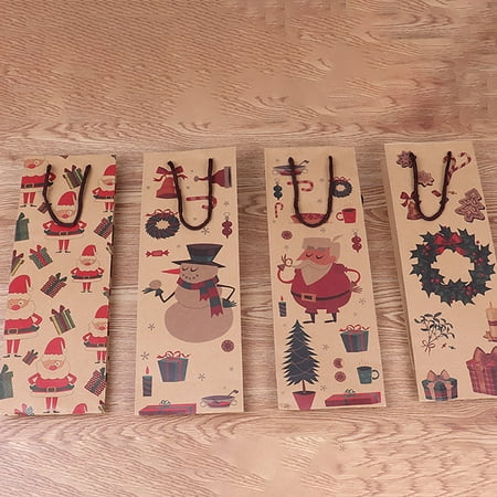 WNG Christmas Decorations Cartoon Kraft Paper Bag Red Bag Bottle Bag Restaurant Hotel Table Decoration
WNG Christmas Decorations Cartoon Kraft Paper Bag Red Bag Bottle Bag Restaurant Hotel Table Decoration