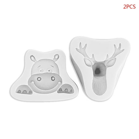 Sardfxul 2Pcs/Set Christmas Deer Hippo Head Silicone Mold Cake Fondant Chocolate Mould DIY Soap Crafts Decoration Baking Tool
Sardfxul 2Pcs/Set Christmas Deer Hippo Head Silicone Mold Cake Fondant Chocolate Mould DIY Soap Crafts Decoration Baking Tool