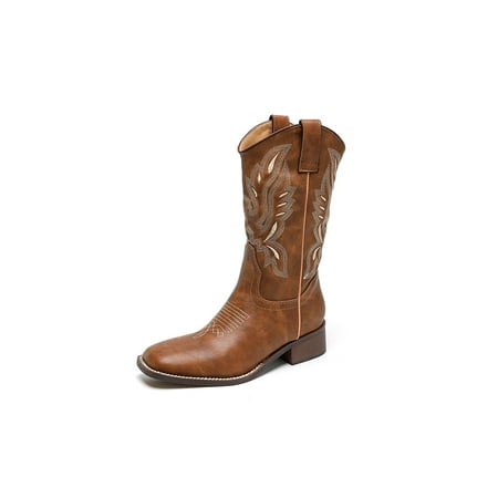 UKAP Womens Fashion Mid Calf Boot Riding Western Boots Square Toe Cowgirl Shoes Brown 6.5
UKAP Womens Fashion Mid Calf Boot Riding Western Boots Square Toe Cowgirl Shoes Brown 6.5