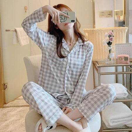 CoCopeaunt Milk Silk Pajamas Womens Suit Ladies Thin Two-piece Long-sleeved Pajamas Home Clothing Fashion Cute Student Pajamas Robe Sets
CoCopeaunt Milk Silk Pajamas Womens Suit Ladies Thin Two-piece Long-sleeved Pajamas Home Clothing Fashion Cute Student Pajamas Robe Sets