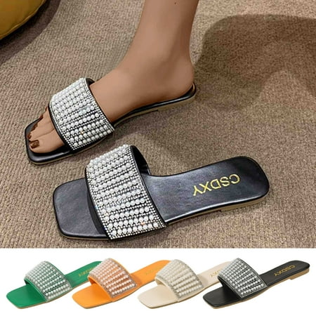Cethrio Sandals for Women Flats Shoes- Wide Width Flat Slides Sandal Open Toe Band Square Toe on Clearance Beige Dressy Sandals/ Slides Size 7
Cethrio Sandals for Women Flats Shoes- Wide Width Flat Slides Sandal Open Toe Band Square Toe on Clearance Beige Dressy Sandals/ Slides Size 7