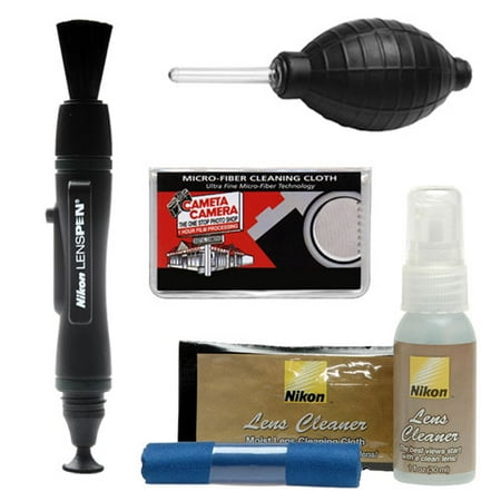 Nikon Cleaning Combo Kit: Nikon 3-Piece Lens Cleaning Kit + Nikon LensPen + Cloth + Blower for D4S, D800, D610, D7100, D7000, D5300, D5200, D3300, D3200 Digital SLR Cameras & Lenses
