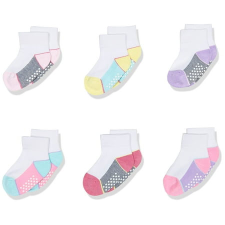 Jefferies Socks Baby Girl s Toddler Color Block Half Cushion Quarter Non-Skid Socks 6 Pair Pack Multi Toddler
Jefferies Socks Baby Girl s Toddler Color Block Half Cushion Quarter Non-Skid Socks 6 Pair Pack Multi Toddler