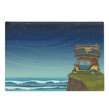 Ocean Cutting Board Cartoon Car with Surfboards Blue Night Ocean Waves Travel Summer Island Illustration Decorative Tempered Glass Cutting and Serving Board Large Size Multicolor by Ambesonne
Ocean Cutting Board Cartoon Car with Surfboards Blue Night Ocean Waves Travel Summer Island Illustration Decorative Tempered Glass Cutting and Serving Board Large Size Multicolor by Ambesonne