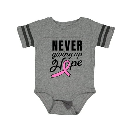Inktastic Breast Cancer Awareness Never Giving Up Hope Gift Baby Boy or Baby Girl Bodysuit
Inktastic Breast Cancer Awareness Never Giving Up Hope Gift Baby Boy or Baby Girl Bodysuit