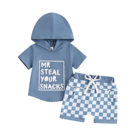 Fullvigor Baby Boys Short Sleeve Hooded T Shirt Tops Checkerboard Print Shorts Outfits
Fullvigor Baby Boys Short Sleeve Hooded T Shirt Tops Checkerboard Print Shorts Outfits