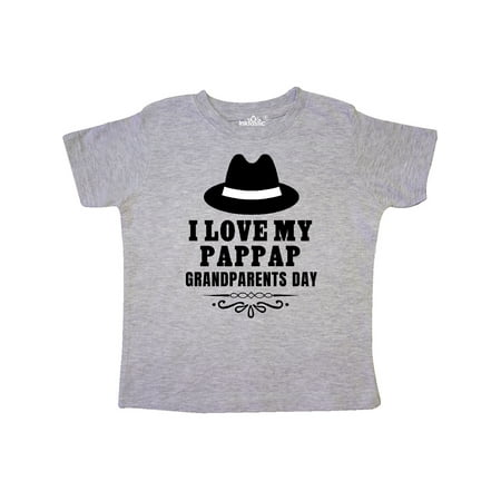 Inktastic Grandparents Day I Love My Pappap Gift Toddler Boy or Toddler Girl T-Shirt