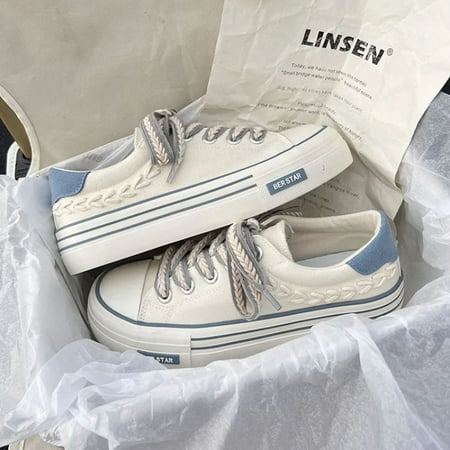 Women Platform Canvas Shoes Height Increasing Chunky Sneakers For youth girls Outdoor trainers Female Ladies Thick Sole Footwear Blue 35
Women Platform Canvas Shoes Height Increasing Chunky Sneakers For youth girls Outdoor trainers Female Ladies Thick Sole Footwear Blue 35
