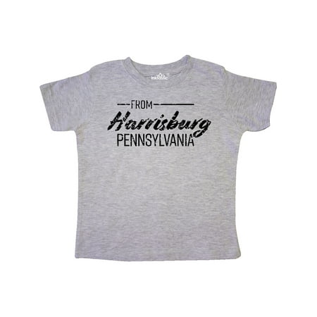 Inktastic From Harrisburg Pennsylvania in Black Distressed Text Gift Toddler Boy or Toddler Girl T-Shirt
Inktastic From Harrisburg Pennsylvania in Black Distressed Text Gift Toddler Boy or Toddler Girl T-Shirt