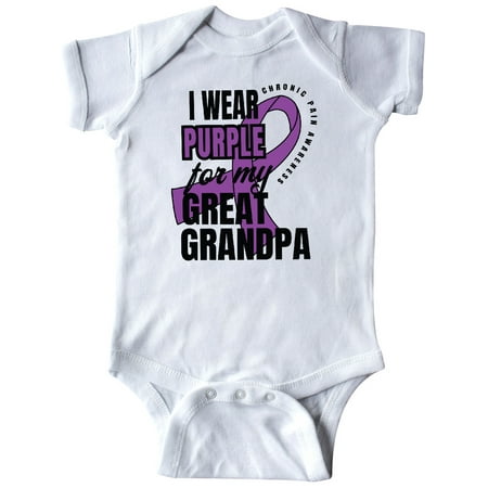 Inktastic Chronic Pain I Wear Purple For My Great Grandpa Gift Baby Boy or Baby Girl Bodysuit
Inktastic Chronic Pain I Wear Purple For My Great Grandpa Gift Baby Boy or Baby Girl Bodysuit