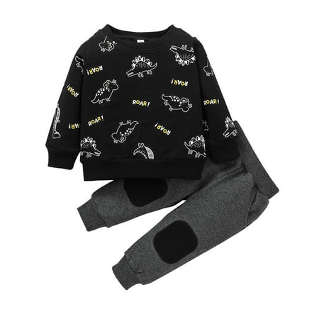 Youmylove Toddler Baby Boys Girls Cartoon Dinosaur Pullover Sweatshirts Tops+Pants Sports Outfits Casual Fashion Clothing Set
Youmylove Toddler Baby Boys Girls Cartoon Dinosaur Pullover Sweatshirts Tops+Pants Sports Outfits Casual Fashion Clothing Set