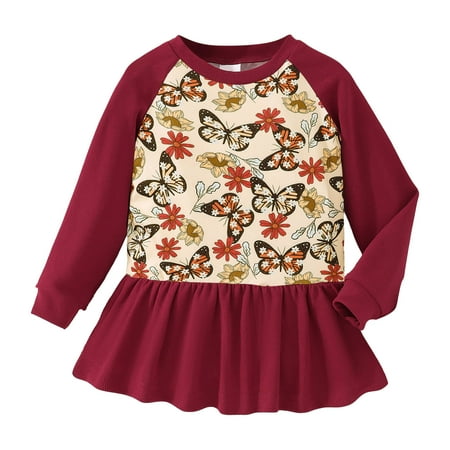 Beautiful Toddler Girls Dress Long Sleeve Butterfly Dinosaur Cute Prints Dance Trendy Fit Clothes Breathable Comfy Dailywear Bodycon Lovely Dresses
Beautiful Toddler Girls Dress Long Sleeve Butterfly Dinosaur Cute Prints Dance Trendy Fit Clothes Breathable Comfy Dailywear Bodycon Lovely Dresses