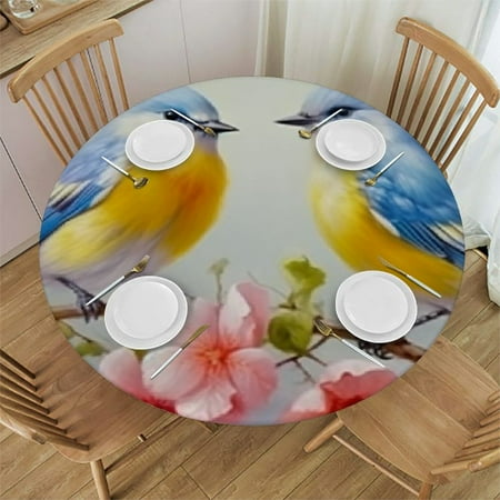 Patifu Birds Branch Flowers Round Tablecloth Stain-Resistant Washable Indoor Outdoor 100% Polyester Fiber Waterproof for Picnic Camping Kitchen Dining Party 38 -42
Patifu Birds Branch Flowers Round Tablecloth Stain-Resistant Washable Indoor Outdoor 100% Polyester Fiber Waterproof for Picnic Camping Kitchen Dining Party 38 -42
