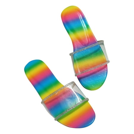 Rhinestone Slide Sandals Women Girls Dressy Low Wedge Sandal Summer Beach Cute Slip on Slippers Boho Glitter Open Toe Flat Sandals
Rhinestone Slide Sandals Women Girls Dressy Low Wedge Sandal Summer Beach Cute Slip on Slippers Boho Glitter Open Toe Flat Sandals