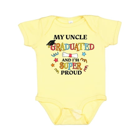 Inktastic My Uncle Graduated and I m Super Proud Gift Baby Boy or Baby Girl Bodysuit
Inktastic My Uncle Graduated and I m Super Proud Gift Baby Boy or Baby Girl Bodysuit