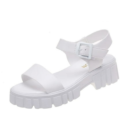 simu Summer Beach Sandals Fashion Ladies Fashion Summer Women Sandals Thick Sole Buckle Strap Open Toe Casual Style Comfortable for Women
simu Summer Beach Sandals Fashion Ladies Fashion Summer Women Sandals Thick Sole Buckle Strap Open Toe Casual Style Comfortable for Women