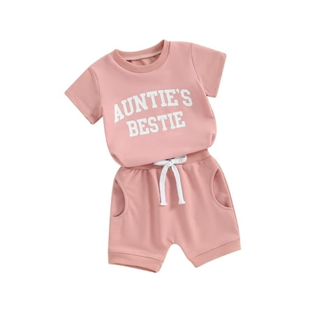 Mioliknya Baby Girls Shorts Set Short Sleeve Letters Print T-shirt with Shorts
Mioliknya Baby Girls Shorts Set Short Sleeve Letters Print T-shirt with Shorts